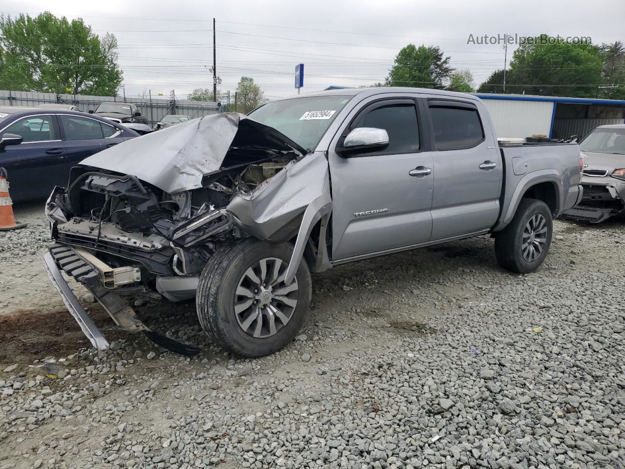 2020 Toyota Tacoma Double Cab Silver vin: 3TMGZ5AN0LM294142