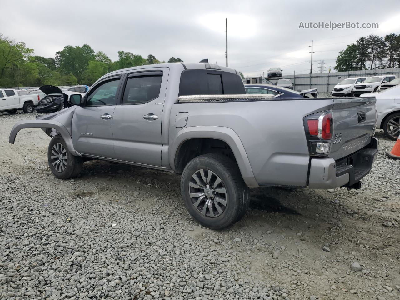 2020 Toyota Tacoma Double Cab Silver vin: 3TMGZ5AN0LM294142