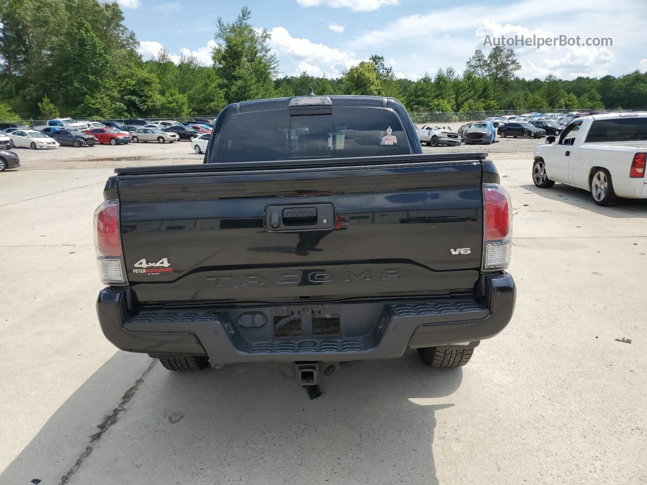 2020 Toyota Tacoma Double Cab Черный vin: 3TMGZ5AN2LM318408