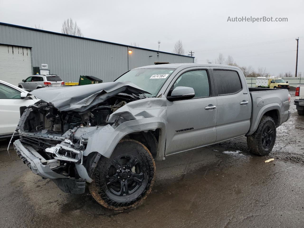 2020 Toyota Tacoma Double Cab Серый vin: 3TMGZ5AN2LM341901