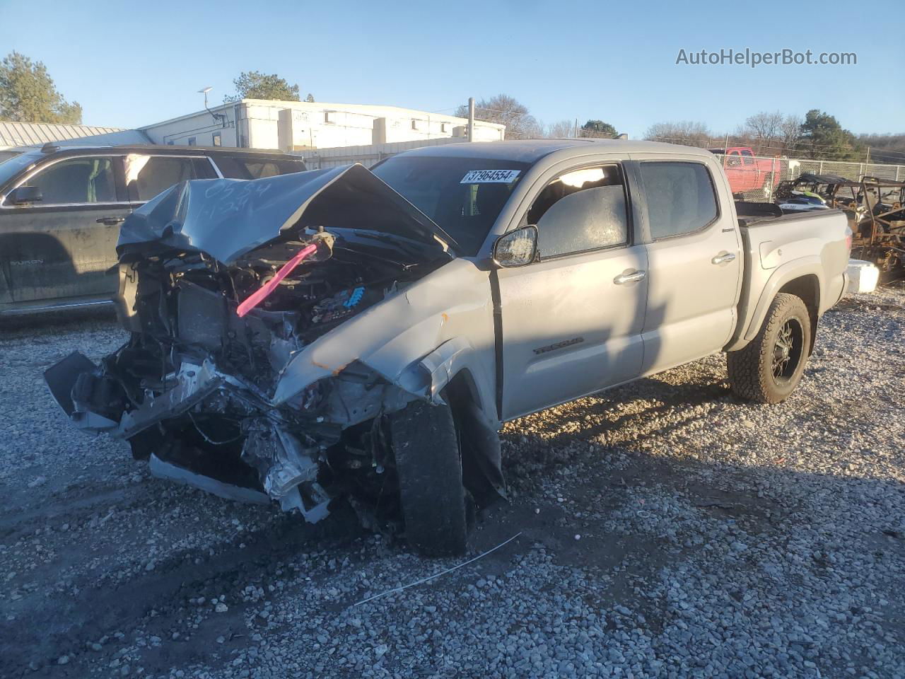 2019 Toyota Tacoma Double Cab Gray vin: 3TMGZ5AN6KM218147