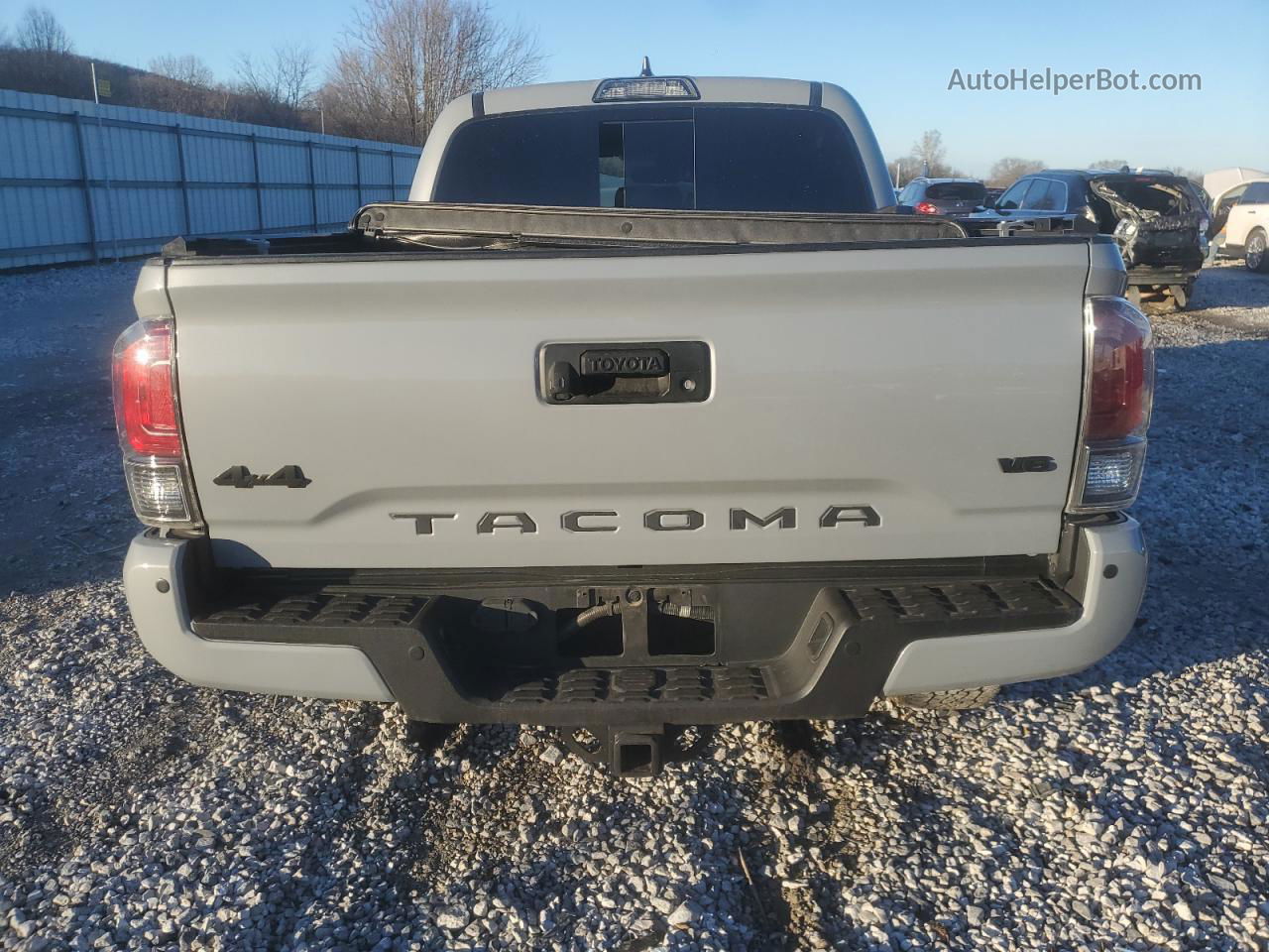 2019 Toyota Tacoma Double Cab Gray vin: 3TMGZ5AN6KM218147