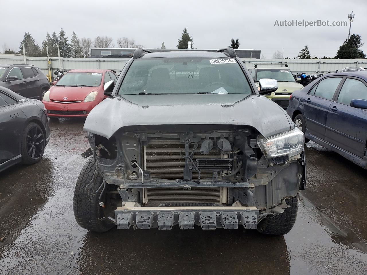 2017 Toyota Tacoma Double Cab Серый vin: 3TMGZ5AN7HM112573