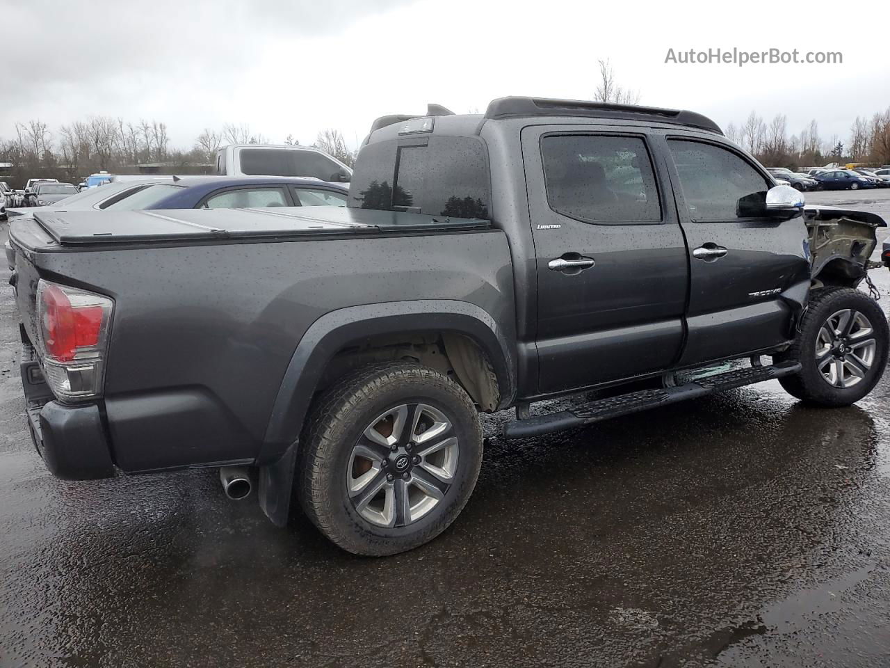 2017 Toyota Tacoma Double Cab Серый vin: 3TMGZ5AN7HM112573