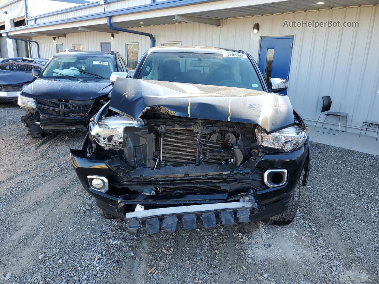 2017 Toyota Tacoma Double Cab Black vin: 3TMGZ5AN8HM049130