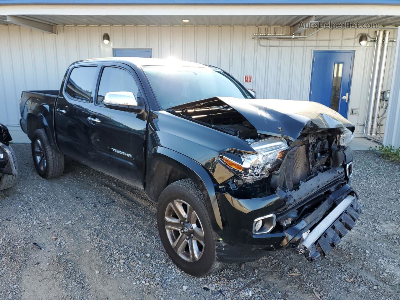 2017 Toyota Tacoma Double Cab Black vin: 3TMGZ5AN8HM049130