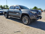 2017 Toyota Tacoma Double Cab Gray vin: 3TMGZ5AN8HM120584