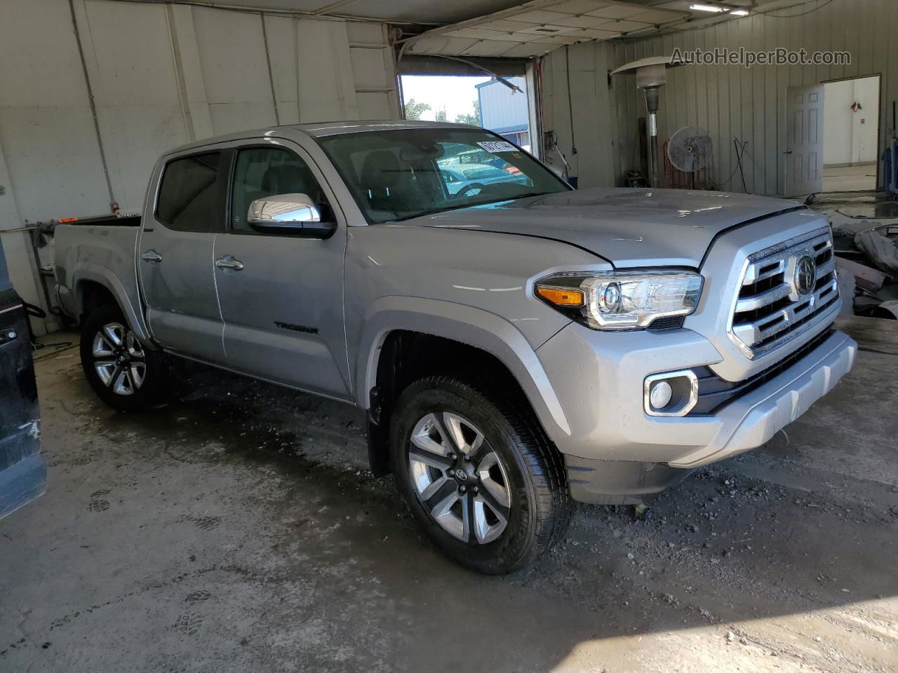 2019 Toyota Tacoma Double Cab Silver vin: 3TMGZ5AN8KM247021