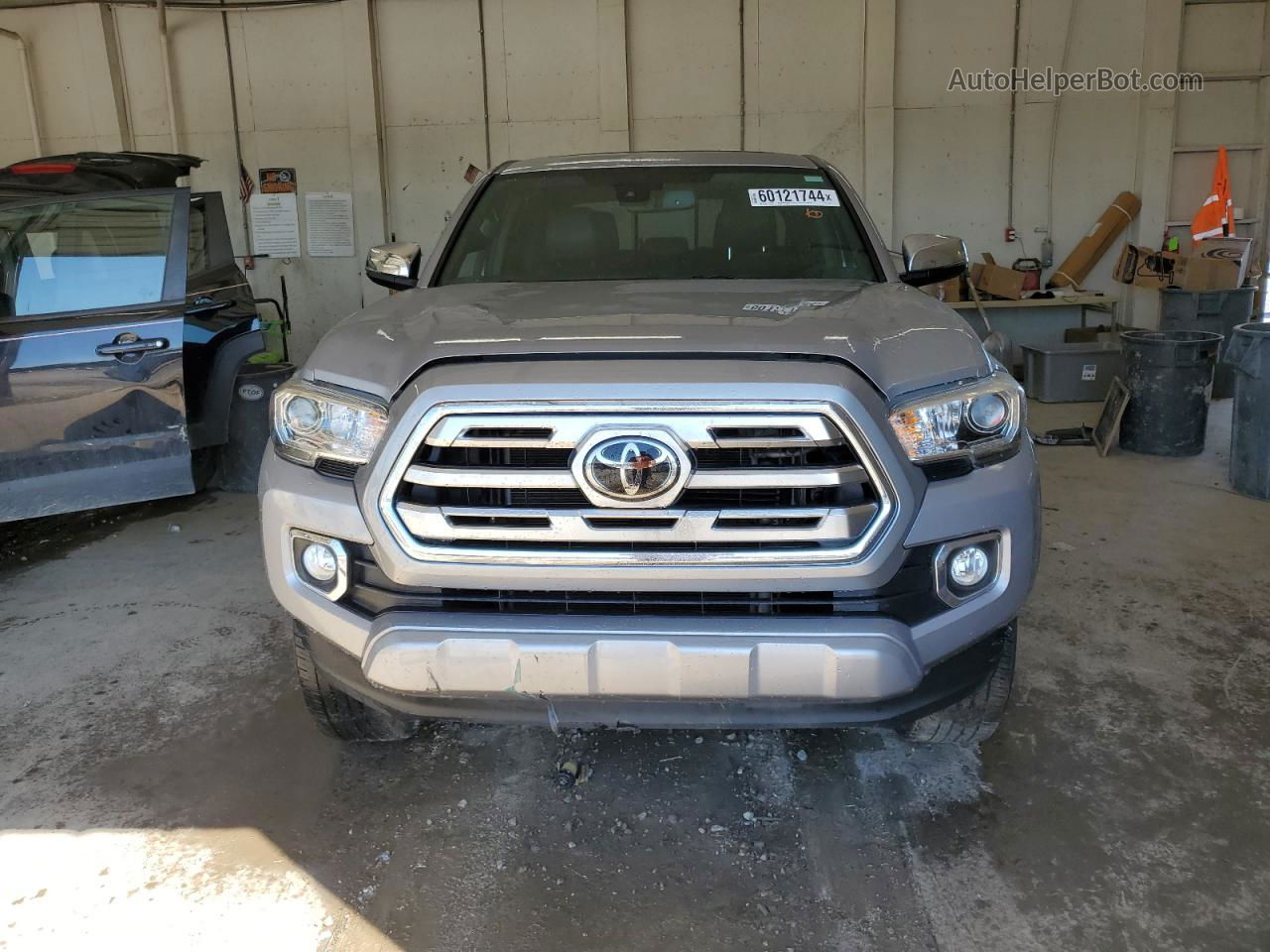 2019 Toyota Tacoma Double Cab Silver vin: 3TMGZ5AN8KM247021