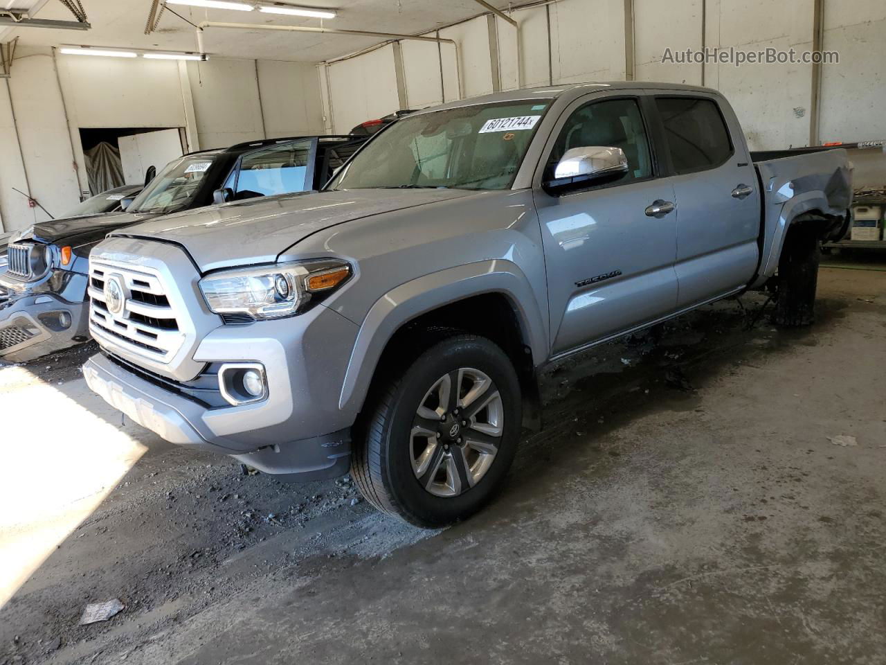 2019 Toyota Tacoma Double Cab Silver vin: 3TMGZ5AN8KM247021