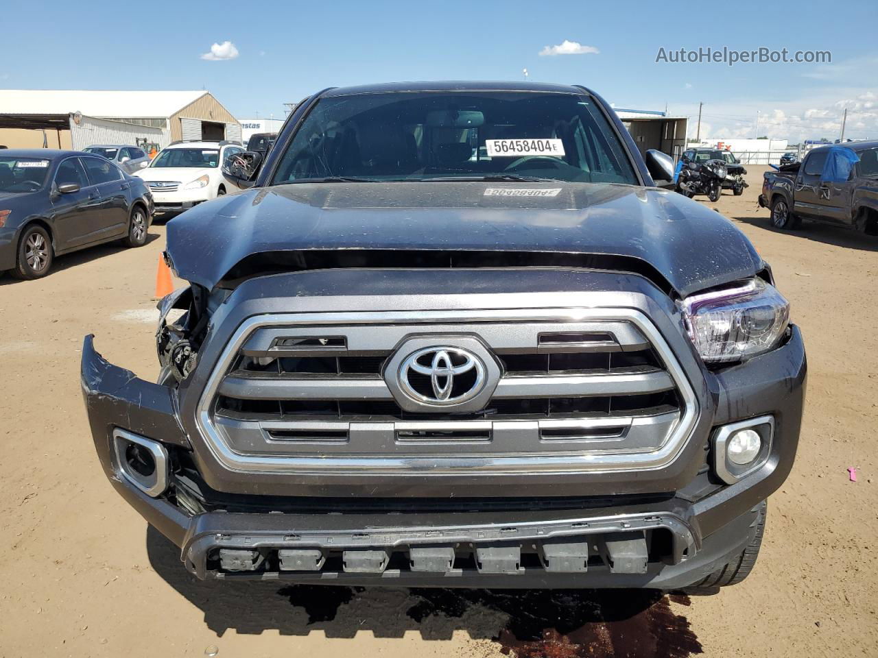 2017 Toyota Tacoma Double Cab Gray vin: 3TMGZ5AN9HM076692