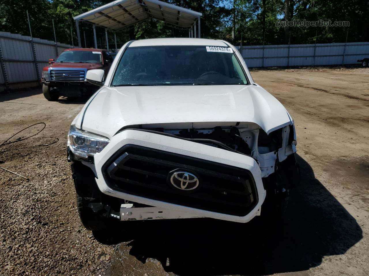 2021 Toyota Tacoma Double Cab Белый vin: 3TYAX5GN0MT015653