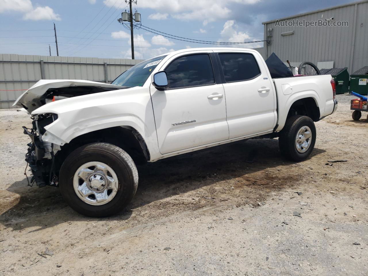 2021 Toyota Tacoma Double Cab Белый vin: 3TYAX5GN1MT015015