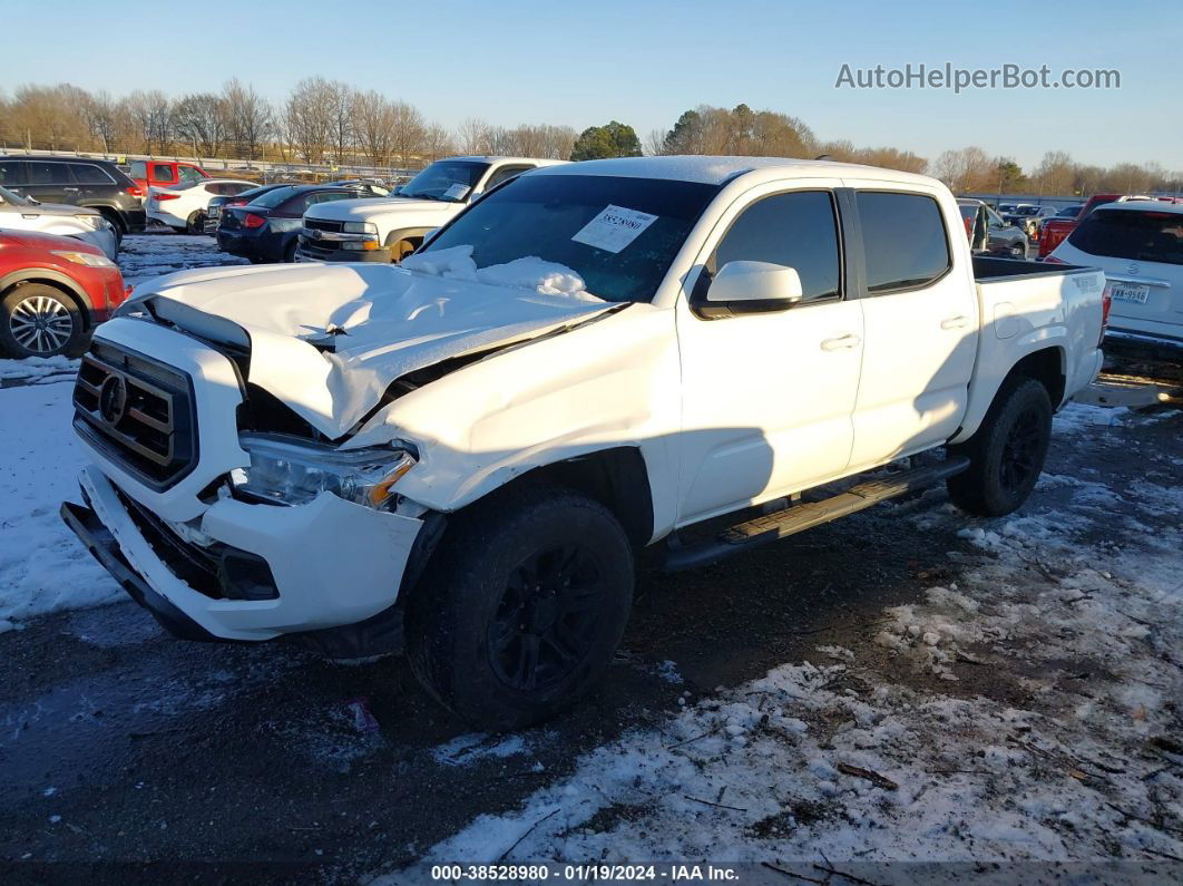 2021 Toyota Tacoma Sr Белый vin: 3TYAX5GN1MT029707