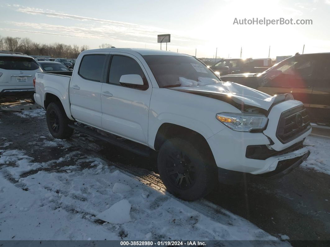 2021 Toyota Tacoma Sr White vin: 3TYAX5GN1MT029707