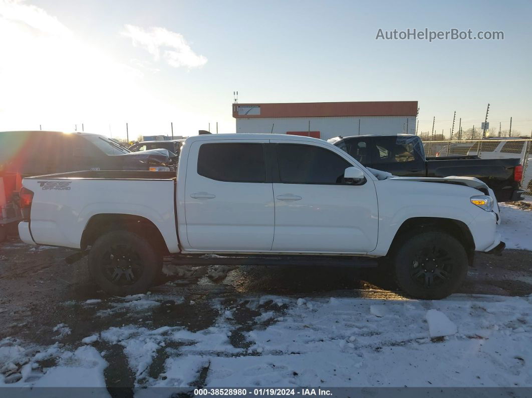 2021 Toyota Tacoma Sr Белый vin: 3TYAX5GN1MT029707