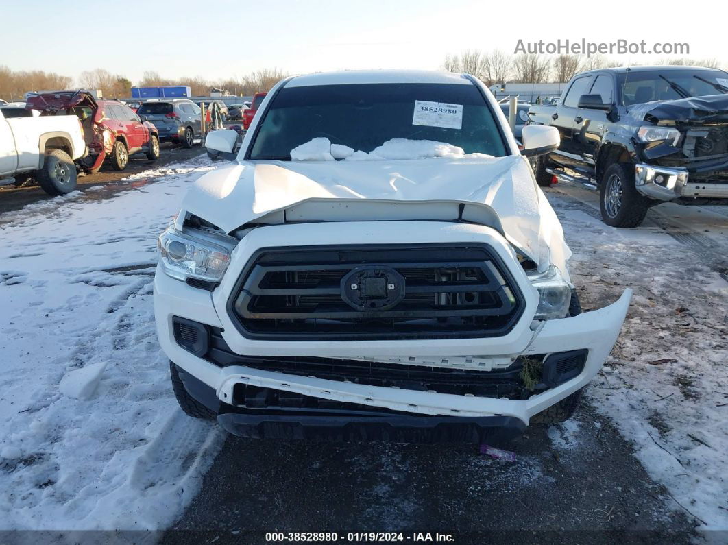 2021 Toyota Tacoma Sr White vin: 3TYAX5GN1MT029707