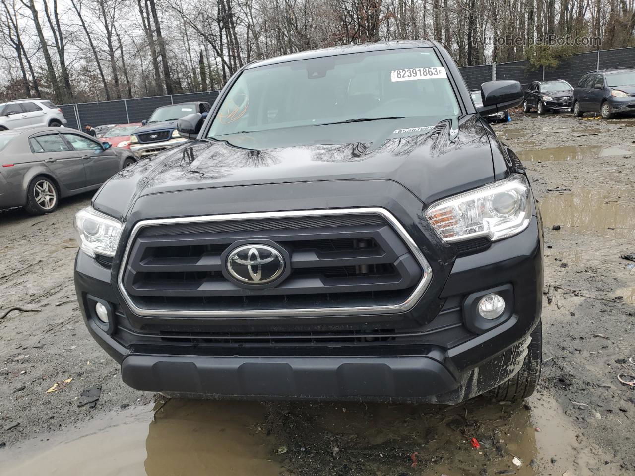 2021 Toyota Tacoma Double Cab Black vin: 3TYAX5GN2MT022362