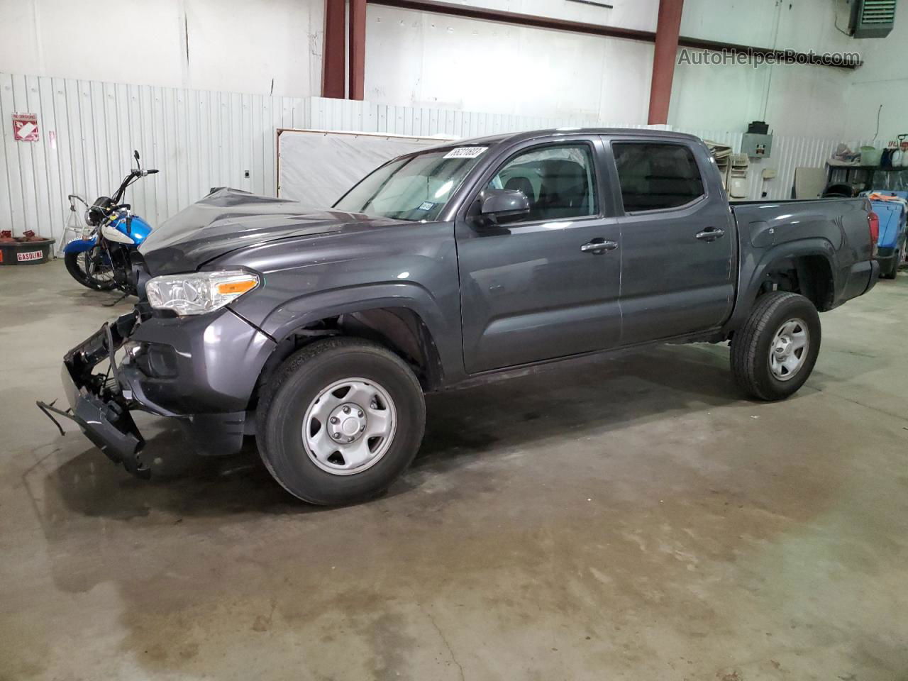 2021 Toyota Tacoma Double Cab Gray vin: 3TYAX5GN4MT020368