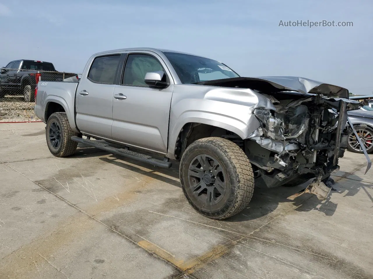 2021 Toyota Tacoma Double Cab Серебряный vin: 3TYAX5GN5MT017849