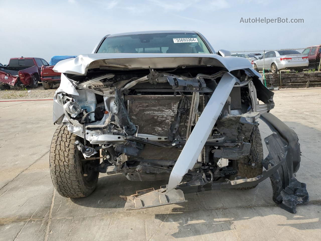 2021 Toyota Tacoma Double Cab Silver vin: 3TYAX5GN5MT017849