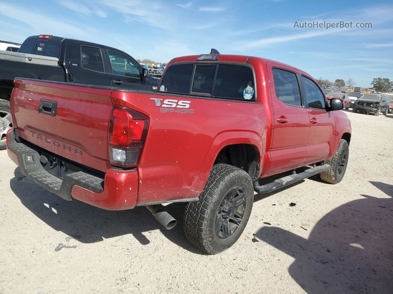 2021 Toyota Tacoma Double Cab Red vin: 3TYAX5GN7MT023295