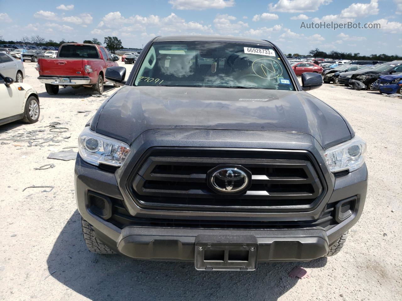 2021 Toyota Tacoma Double Cab Серый vin: 3TYAX5GN8MT020874