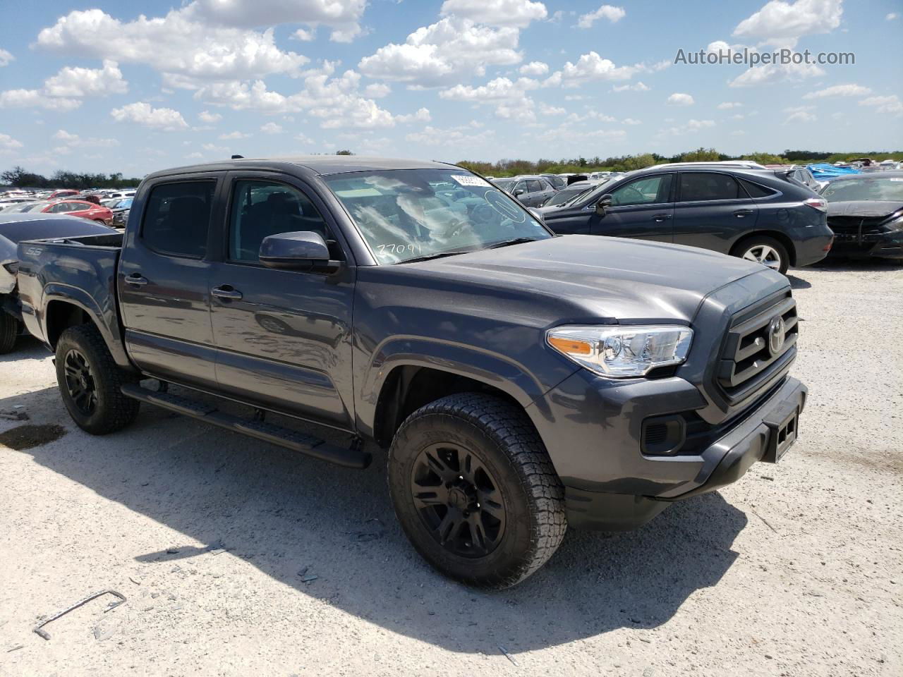 2021 Toyota Tacoma Double Cab Серый vin: 3TYAX5GN8MT020874