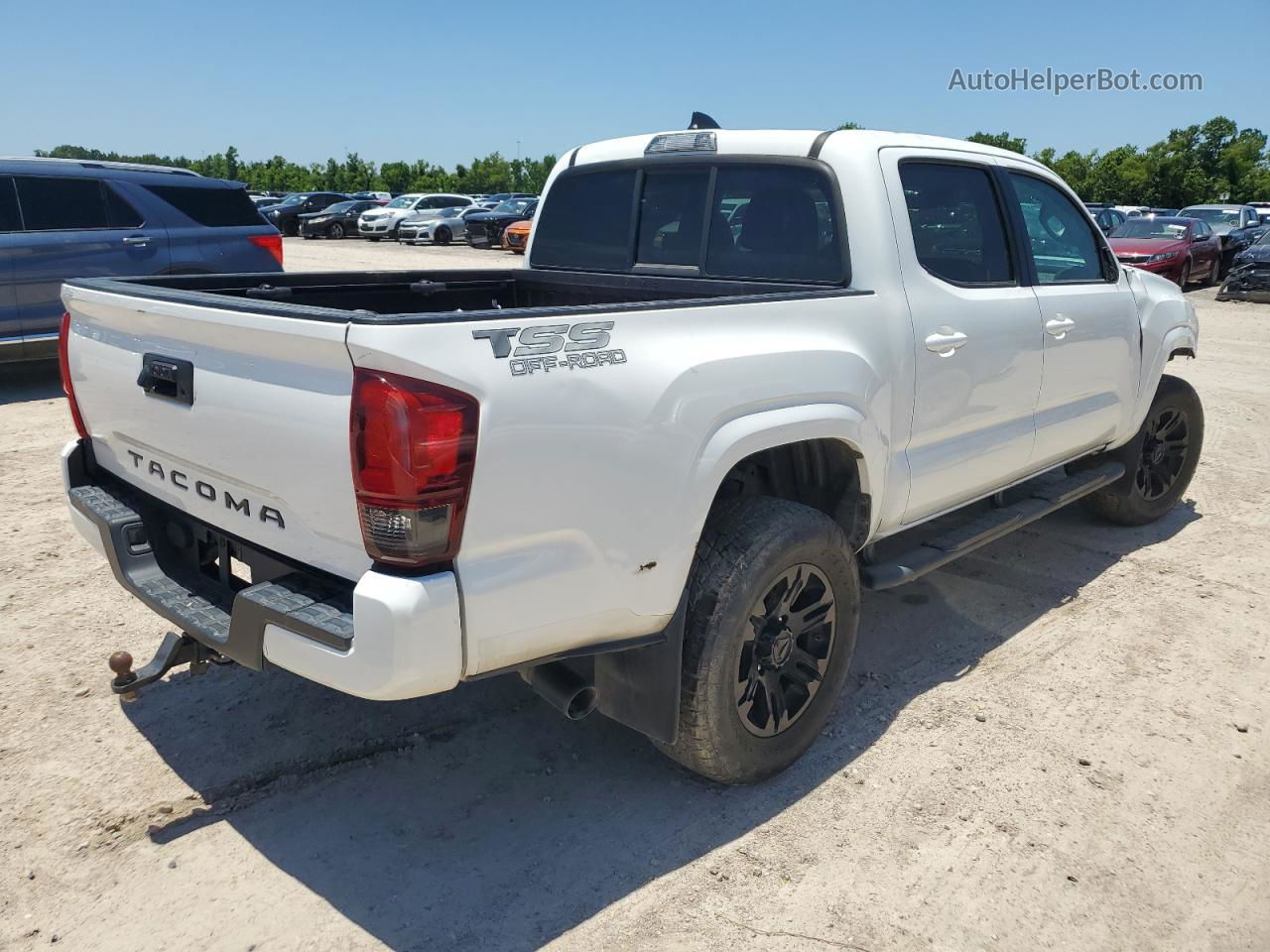 2021 Toyota Tacoma Double Cab Белый vin: 3TYAX5GN9MT021080