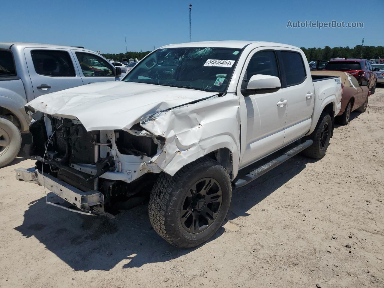 2021 Toyota Tacoma Double Cab Белый vin: 3TYAX5GN9MT021080