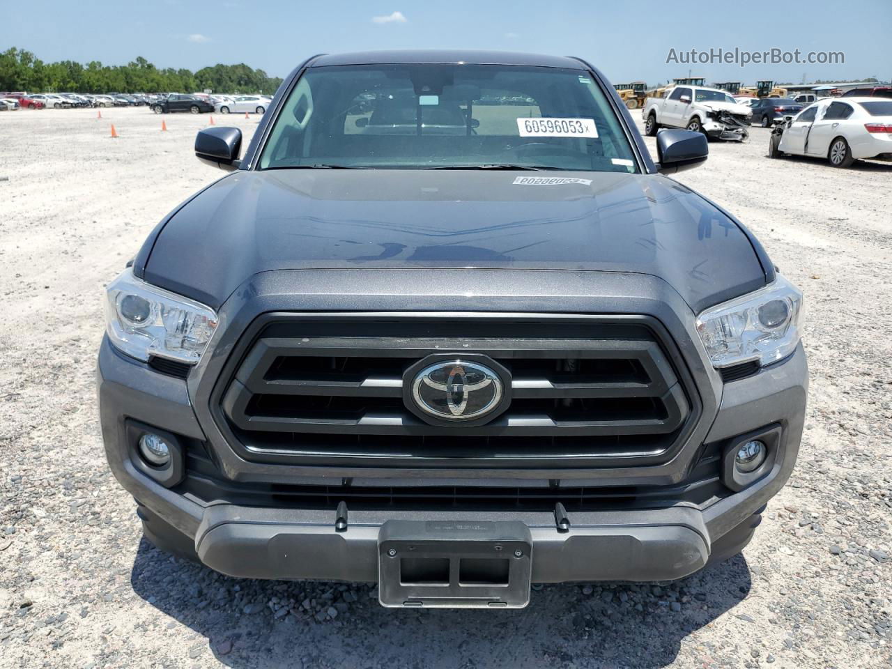 2021 Toyota Tacoma Double Cab Gray vin: 3TYAX5GN9MT033116