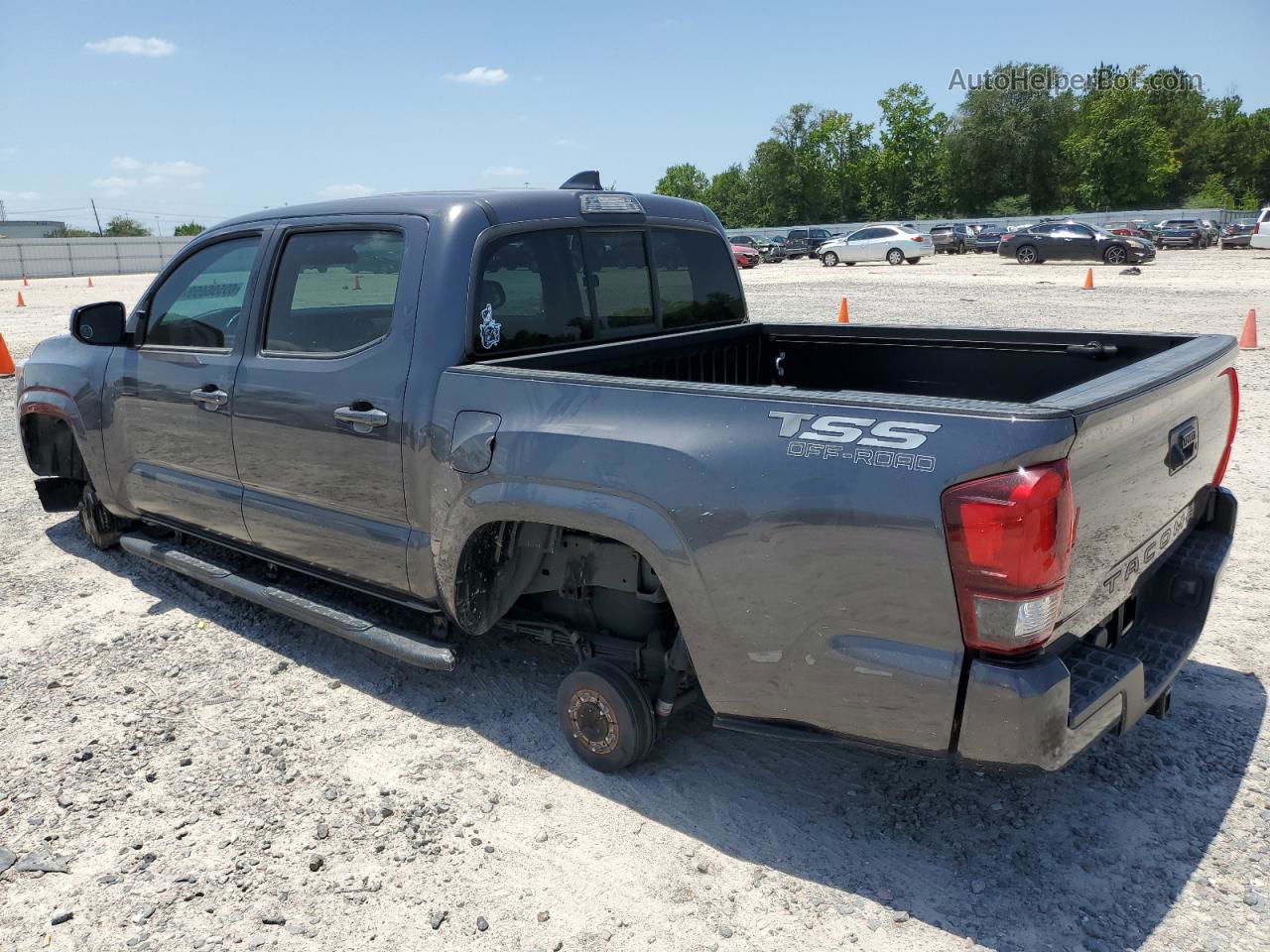 2021 Toyota Tacoma Double Cab Gray vin: 3TYAX5GN9MT033116