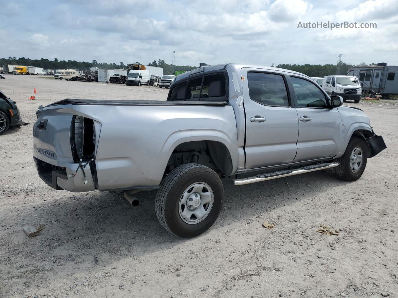 2021 Toyota Tacoma Double Cab Silver vin: 3TYAX5GNXMT024750