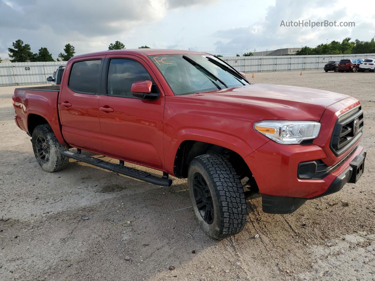 2021 Toyota Tacoma Double Cab Red vin: 3TYAX5GNXMT030550