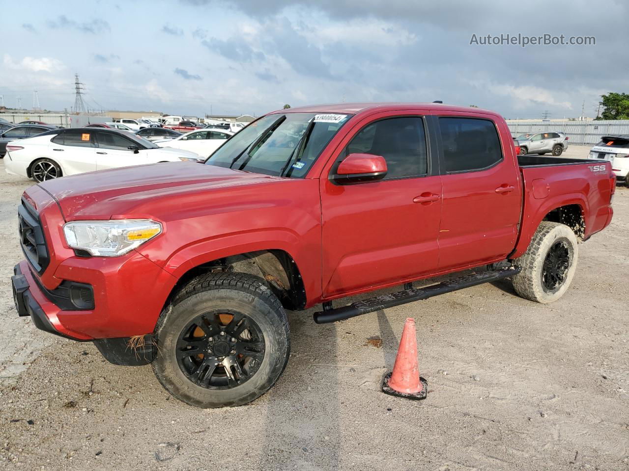 2021 Toyota Tacoma Double Cab Red vin: 3TYAX5GNXMT030550