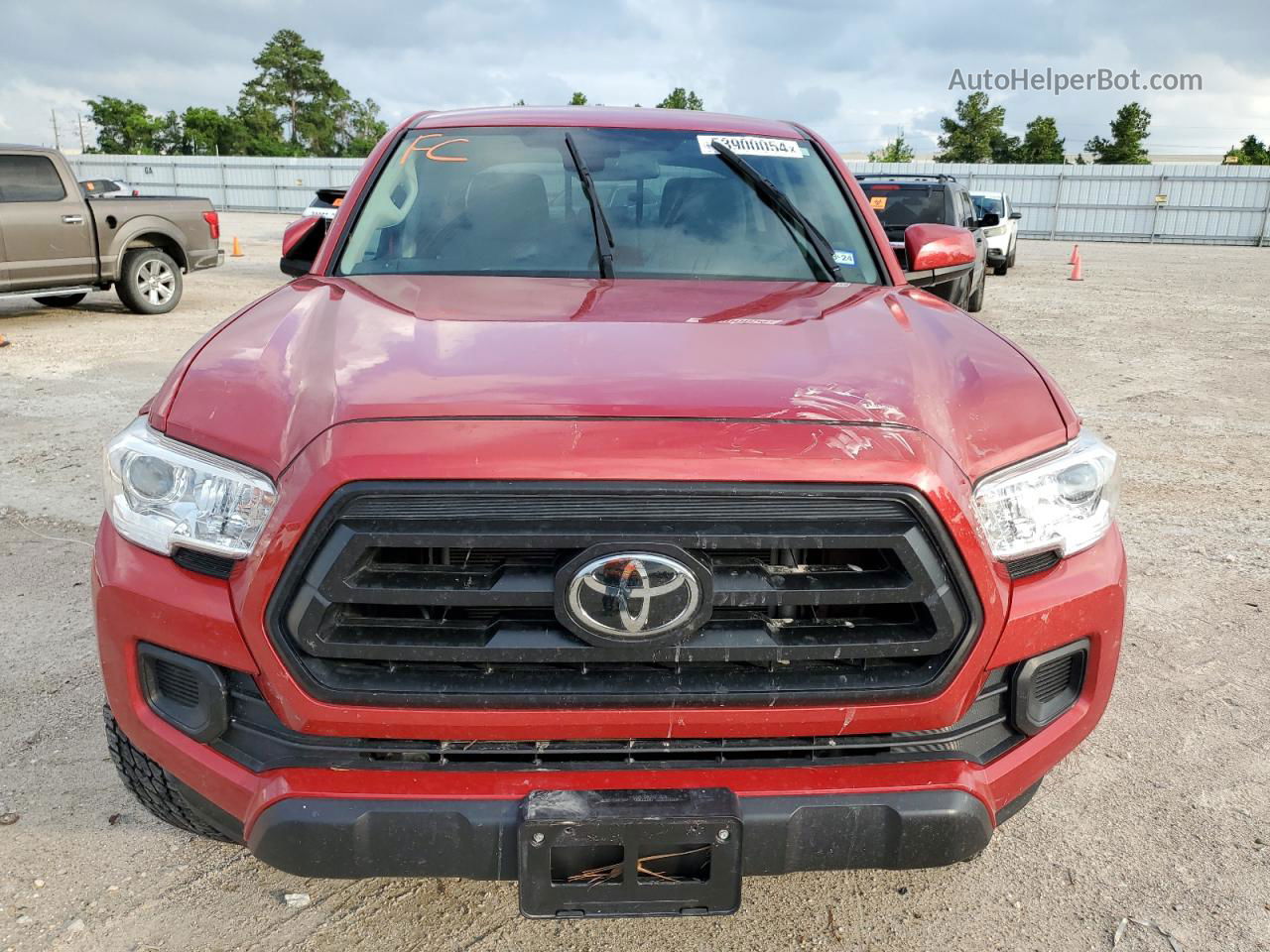 2021 Toyota Tacoma Double Cab Red vin: 3TYAX5GNXMT030550