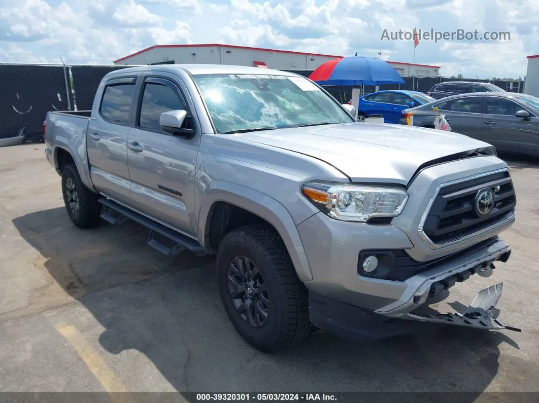 2021 Toyota Tacoma Sr5 V6 Silver vin: 3TYAZ5CN0MT003602