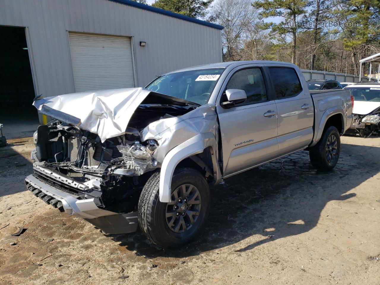 2021 Toyota Tacoma Double Cab Silver vin: 3TYAZ5CN9MT003081