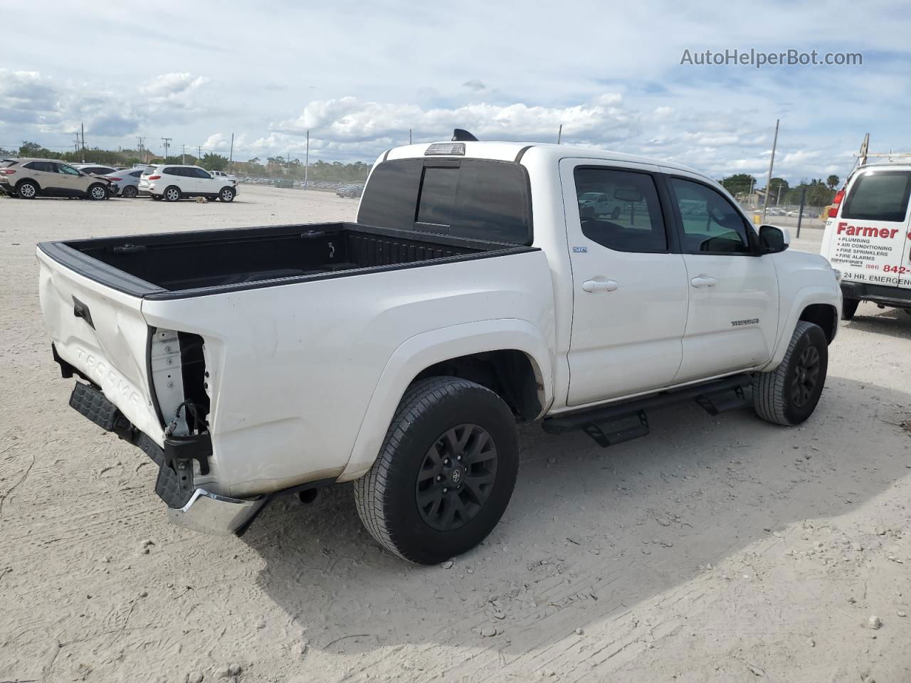 2021 Toyota Tacoma Double Cab White vin: 3TYAZ5CN9MT003260