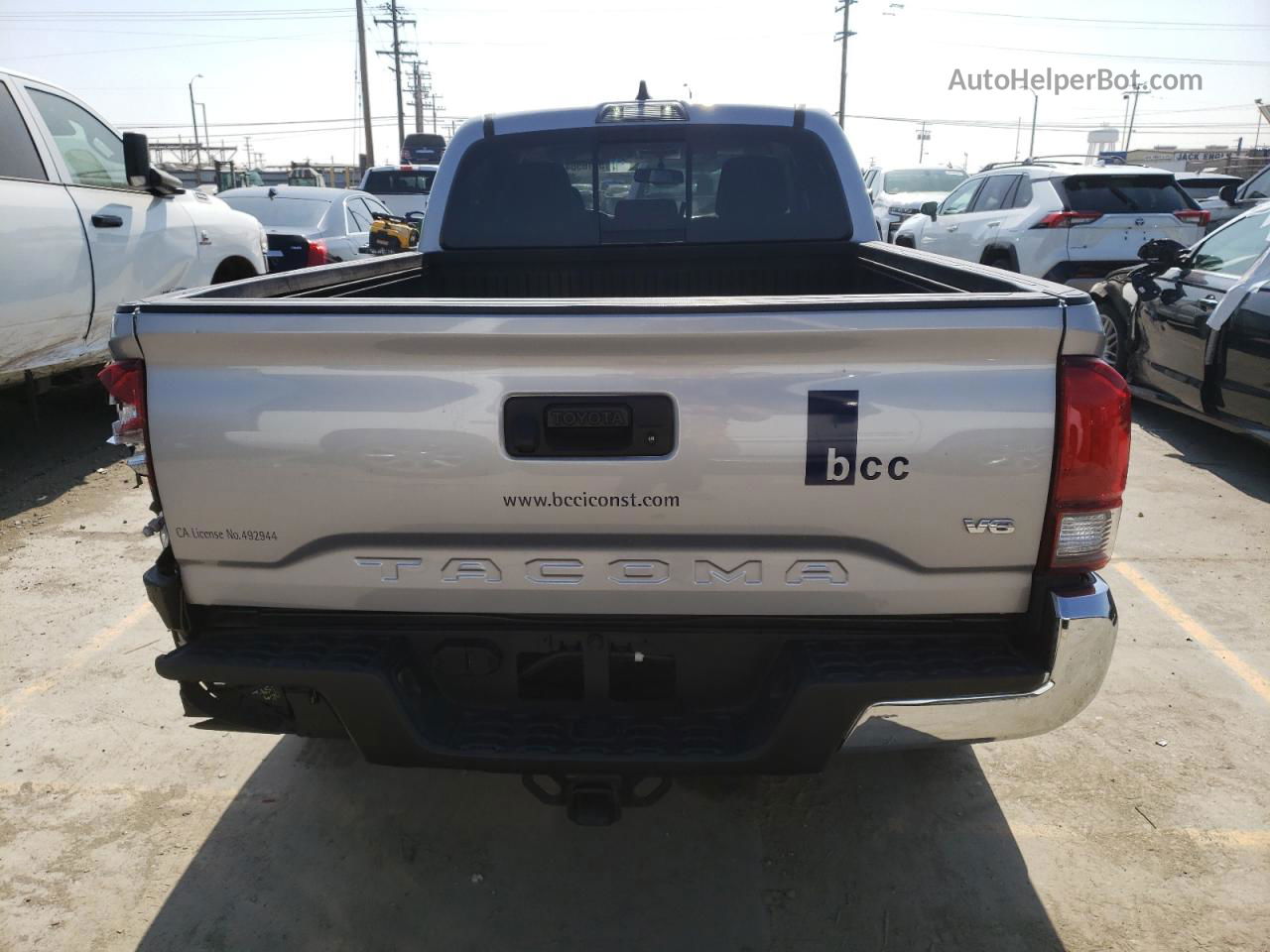 2021 Toyota Tacoma Double Cab Silver vin: 3TYBZ5DNXMT000693