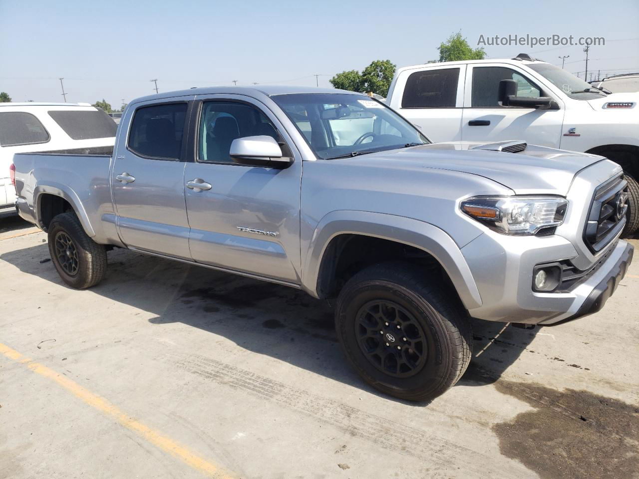 2021 Toyota Tacoma Double Cab Silver vin: 3TYBZ5DNXMT000693