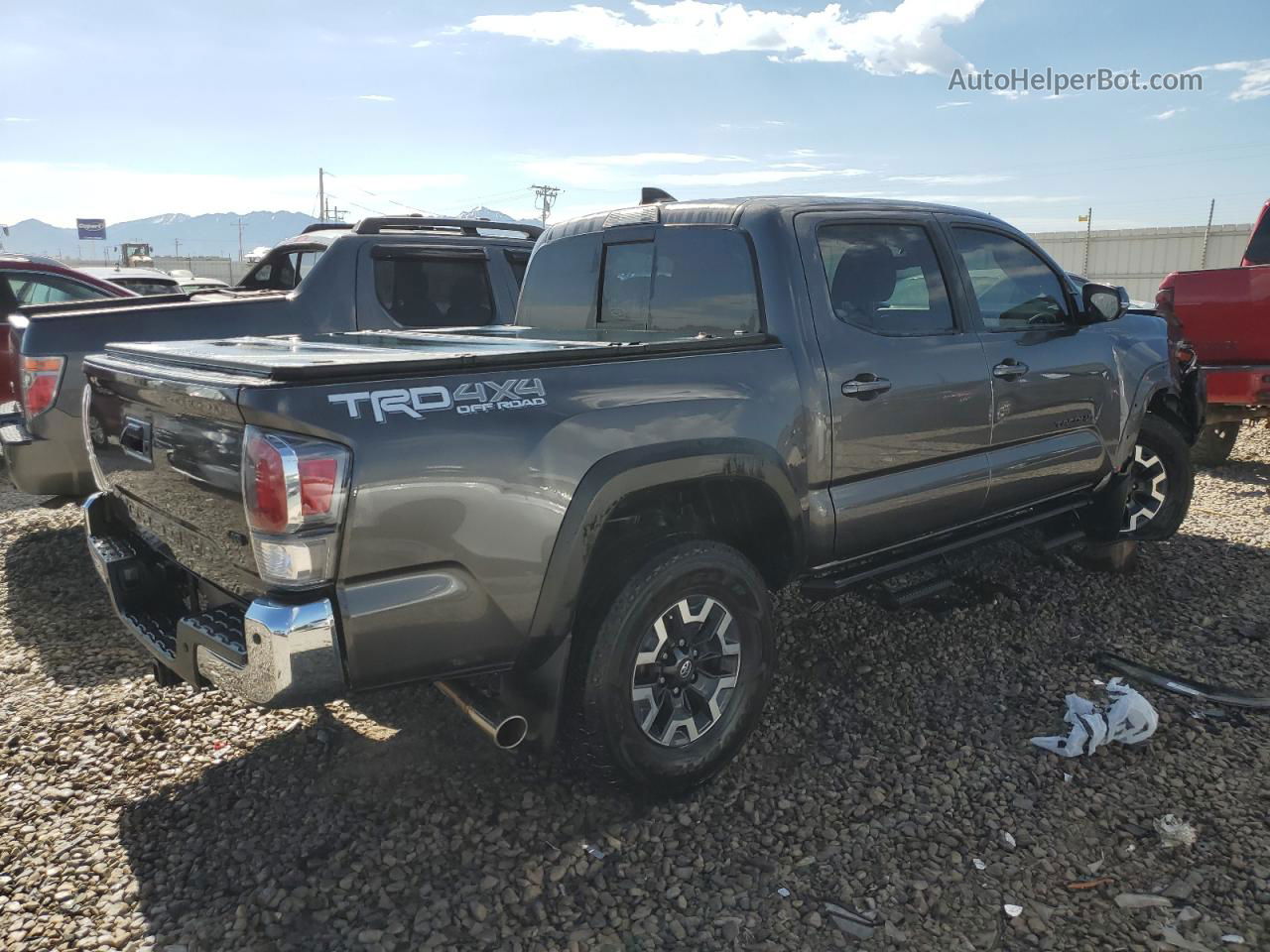 2021 Toyota Tacoma Double Cab Charcoal vin: 3TYCZ5AN0MT017740