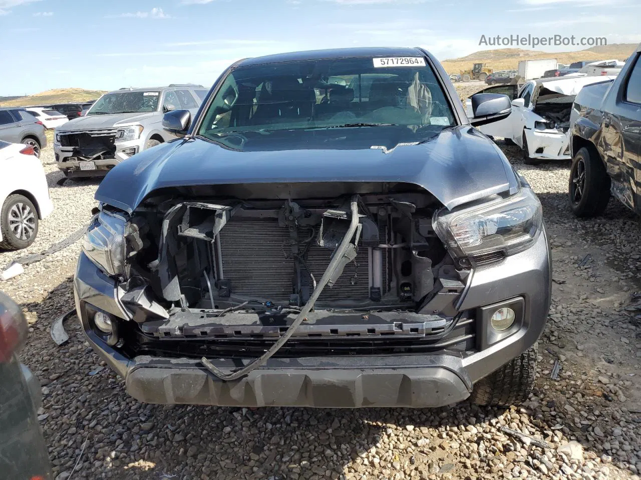 2021 Toyota Tacoma Double Cab Charcoal vin: 3TYCZ5AN0MT017740