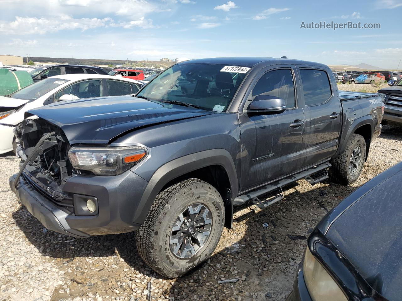 2021 Toyota Tacoma Double Cab Charcoal vin: 3TYCZ5AN0MT017740