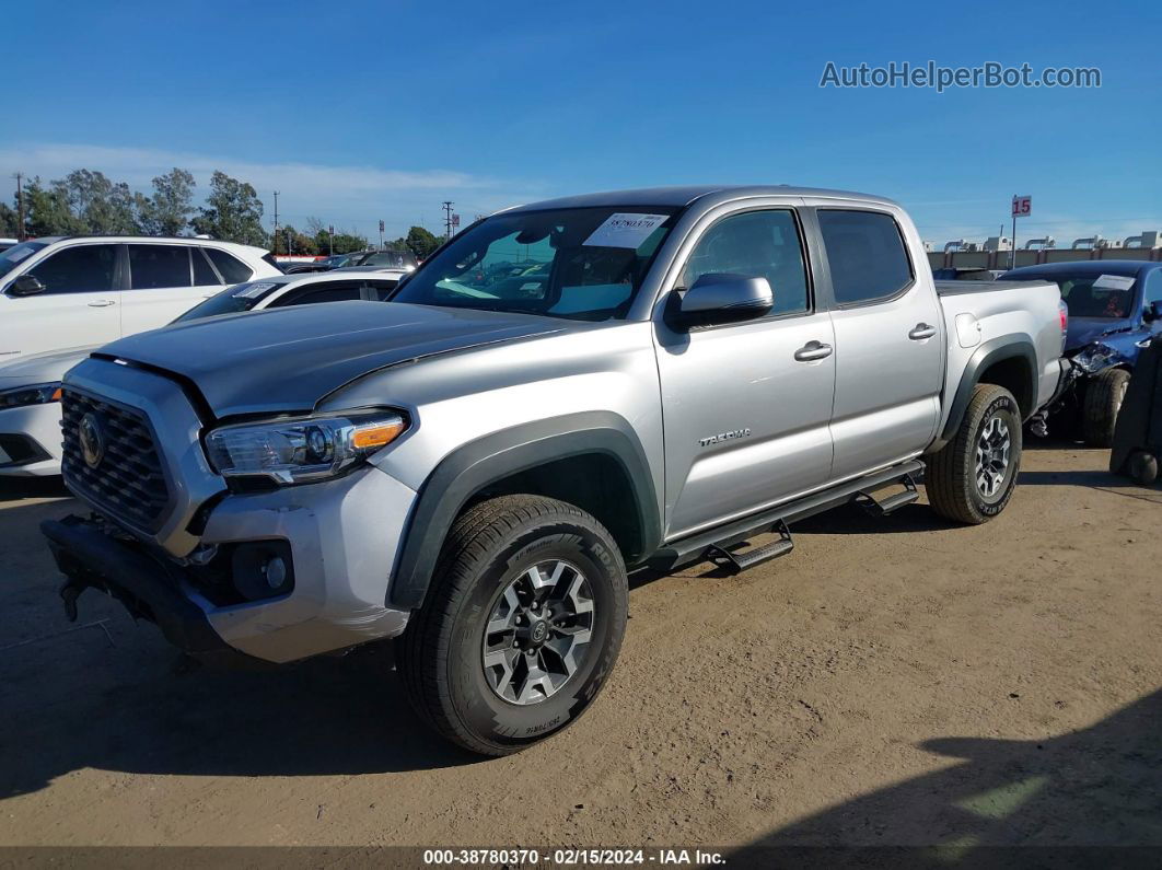 2021 Toyota Tacoma Trd Off-road Silver vin: 3TYCZ5AN1MT009887