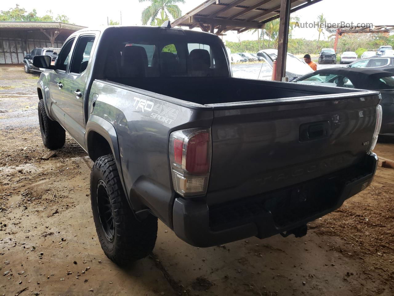 2021 Toyota Tacoma Double Cab Gray vin: 3TYCZ5AN1MT019934