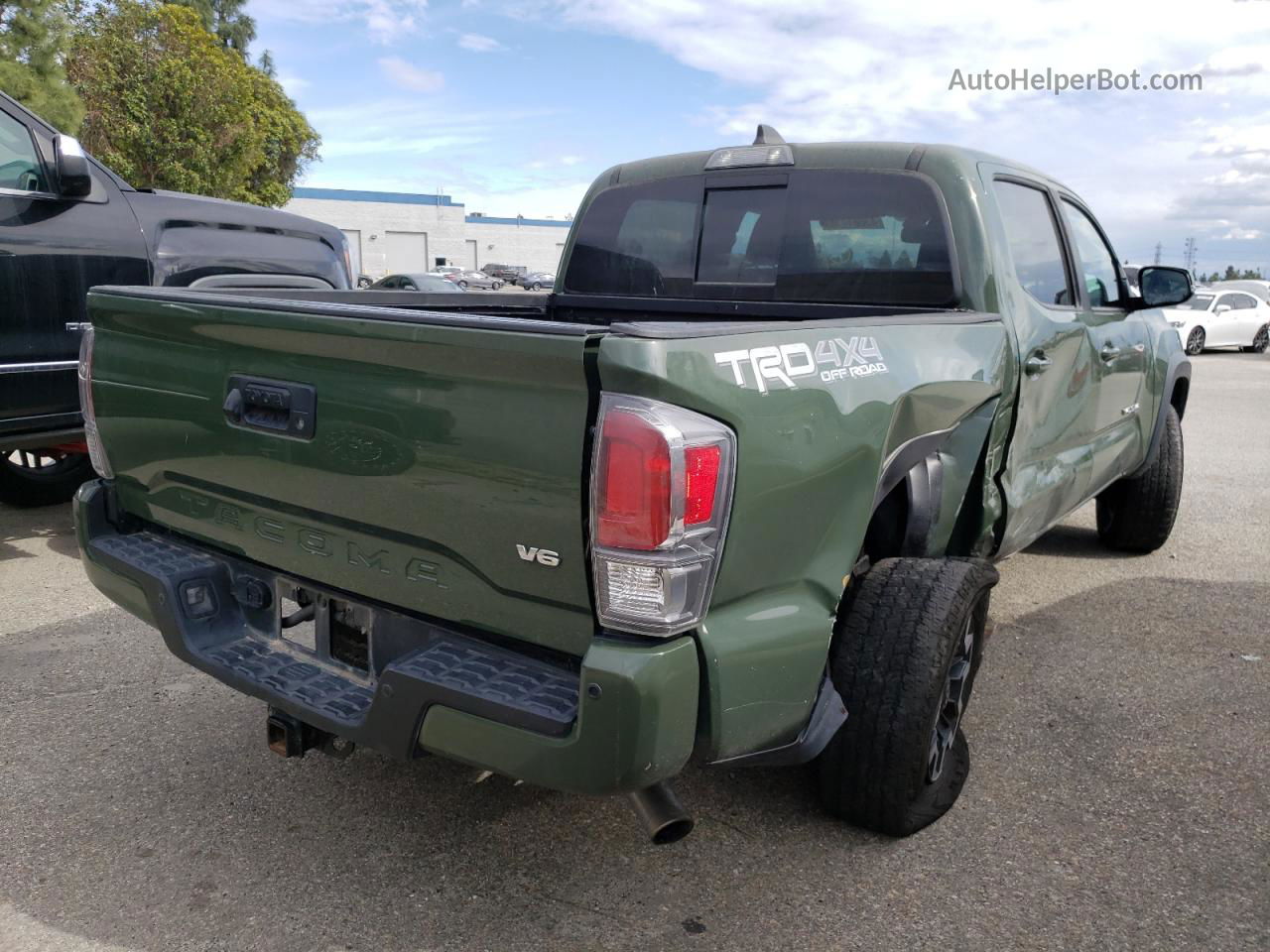 2021 Toyota Tacoma Double Cab Green vin: 3TYCZ5AN1MT023272