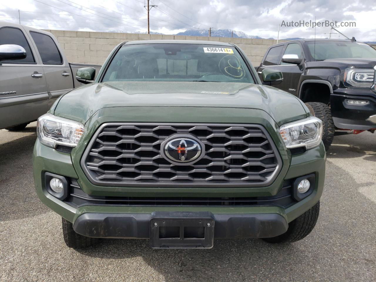 2021 Toyota Tacoma Double Cab Green vin: 3TYCZ5AN1MT023272
