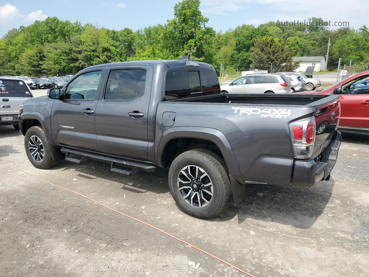 2021 Toyota Tacoma Double Cab Gray vin: 3TYCZ5AN1MT039827