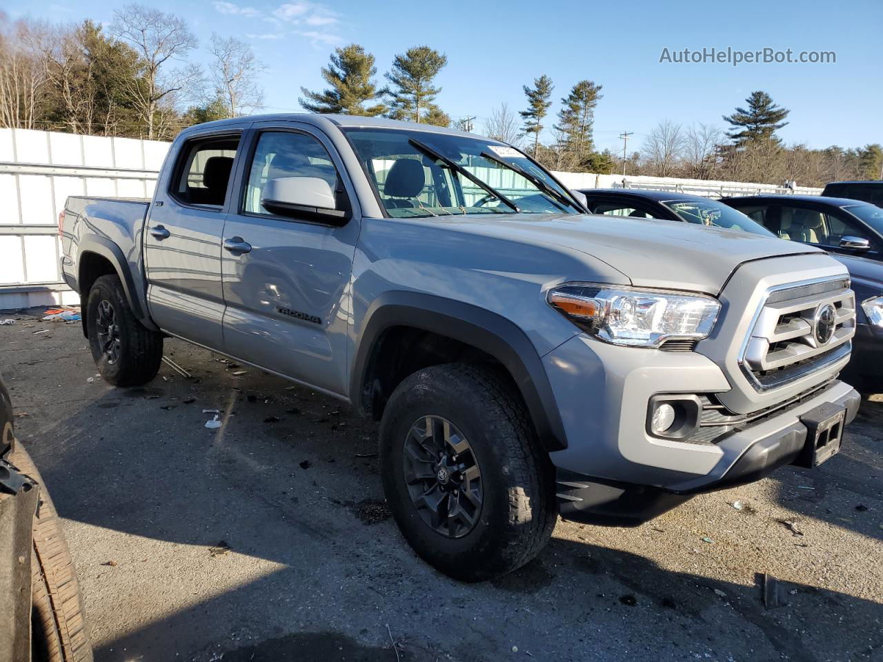 2021 Toyota Tacoma Double Cab Серый vin: 3TYCZ5AN2MT023622